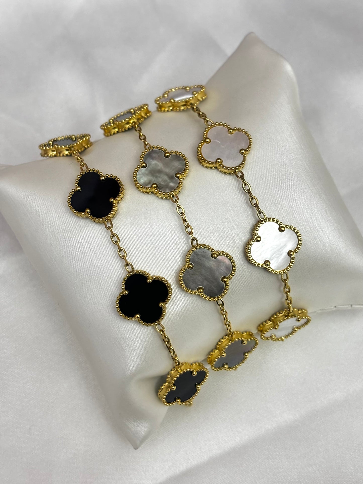 Mother of Pearl Clover Bracelet